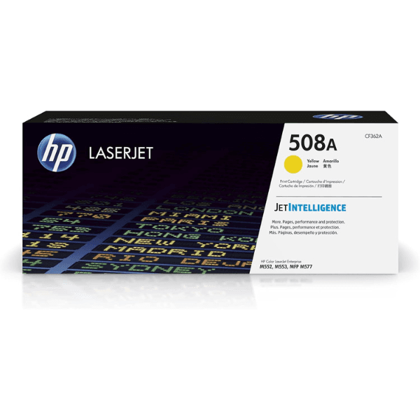 HP 508A Original LaserJet Toner Cartridge CF362A 5000-Page Yield Yellow