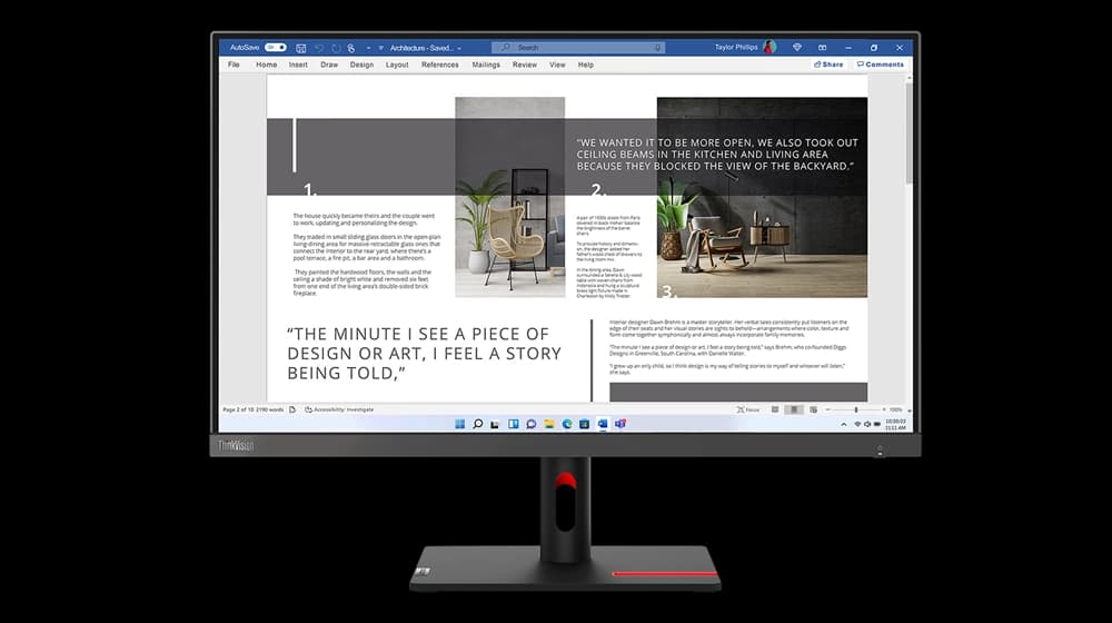 Lenovo ThinkVision S27i-30 27-inch Full HD IPS Monitor with Slim Bezel