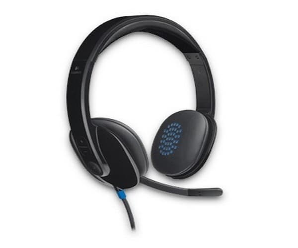 Logitech H540 USB Computer Headset with Noise-Cancelling Mic Black